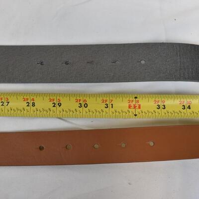 10 pc Belts Lot: 8 Michael Kors Belts: Red, Orange, Gray, Black, Brown