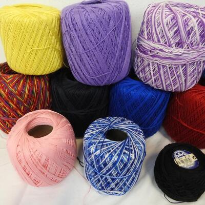 17 Skeins/Ball of Thread by DMC/J&P Coats, etc. Various Colors & Sizes