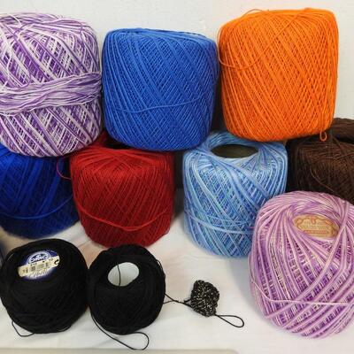 17 Skeins/Ball of Thread by DMC/J&P Coats, etc. Various Colors & Sizes