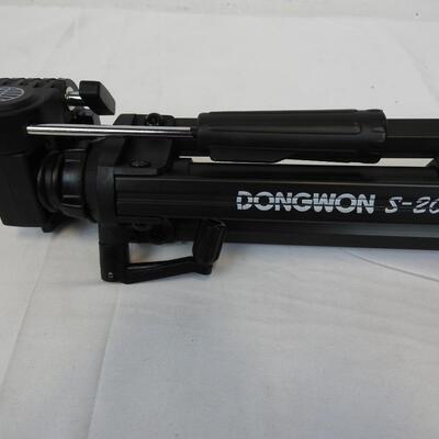 3 Tripods: 1 unbranded, & 1 Dongwon S-200 Tripod with Case, 1 Mini by Sunpak