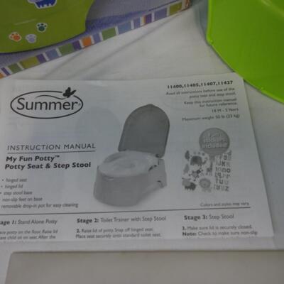 My Fun Potty: Potty Seat & Step Stool with Box. No Stickers.