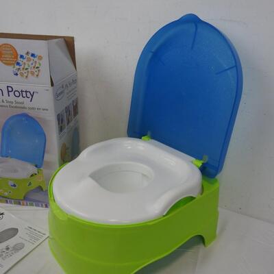 My Fun Potty: Potty Seat & Step Stool with Box. No Stickers.