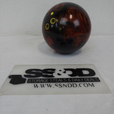 Storm 13 Pound Bowling Ball, Orange and Blue