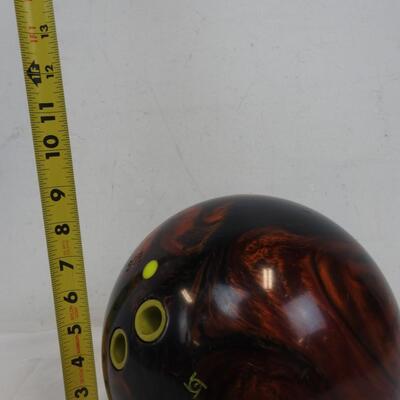 Storm 13 Pound Bowling Ball, Orange and Blue