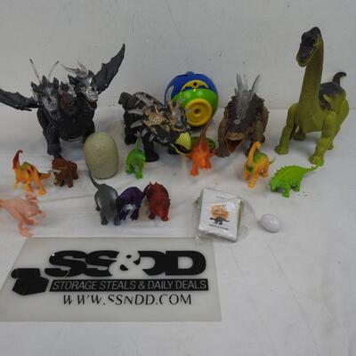 20+ Toy Lot, Mostly Dinosaurs