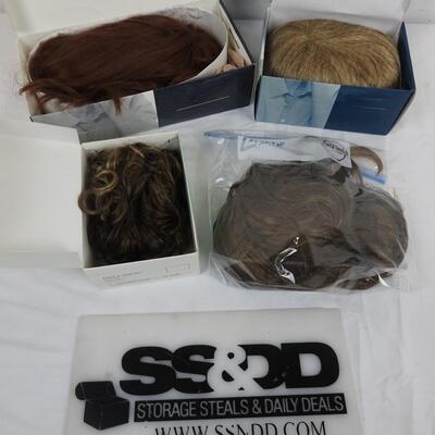 4 pc Hair Pieces/Wigs: Christine Jordan, Paula Young