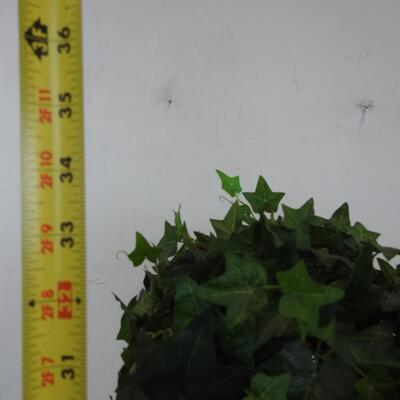 34" Faux Tree, Wooden Planter, Wobbly