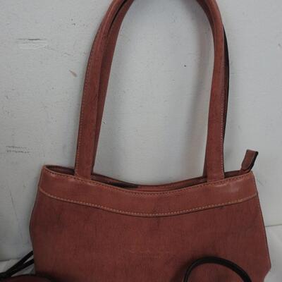 7 Purses, Reds, Tans, Browns: Kenneth Cole, Lauren, "Gucci"