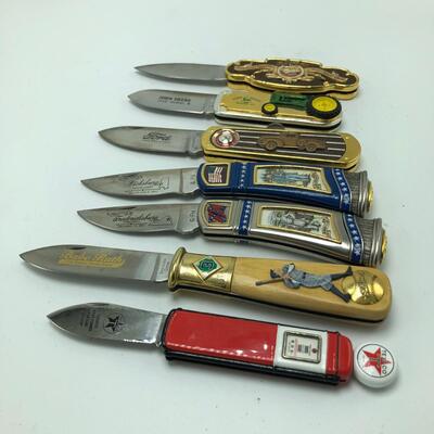 Seven Franklin Mint Collectors Pocket Knives # 1 (B-MG)