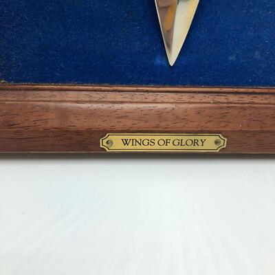 Wings of Glory Knife on Wall Display (B-MG)