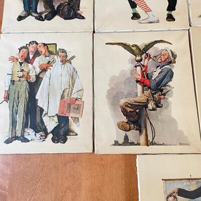 Twelve Norman Rockwell Canvas Prints (K - SS)