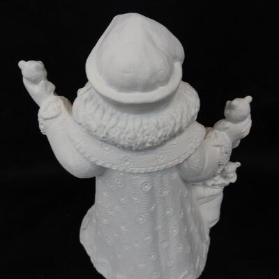 3 pc Ceramics, Old World Santa, Snowman, Reindeer
