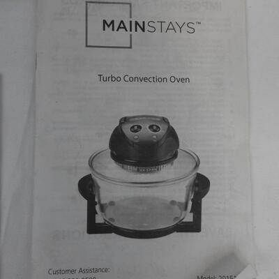 Mainstays Turbo Convection Oven, Works