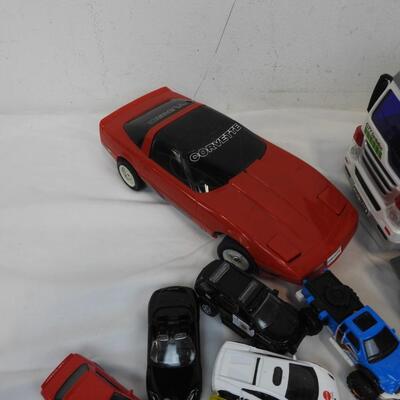 Lot toy Cars, Hot Wheels, Recycling Car, Tractor