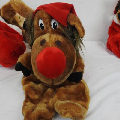 7 Stuffed Animal Xmas Stockings: 3 styles,  5 Bear and 2 Moose.