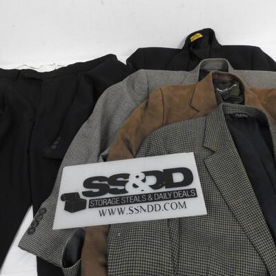 4 Suit Coats Brooks, Brooks Brothers, Norm Thompson 42S, Jos A. Bank, Pants 36s