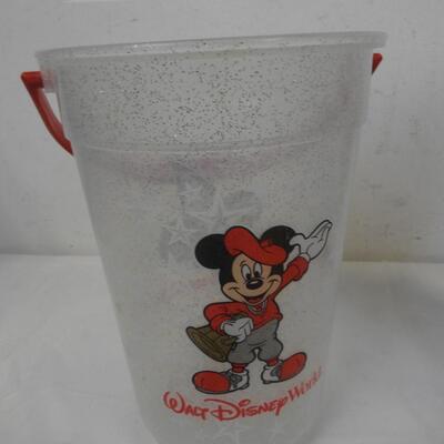 3 Disney Park Food Containers, 1 Disney Water Bottle