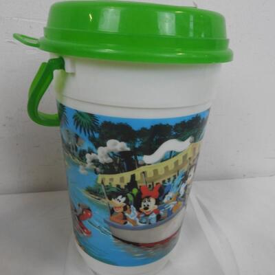 3 Disney Park Food Containers, 1 Disney Water Bottle