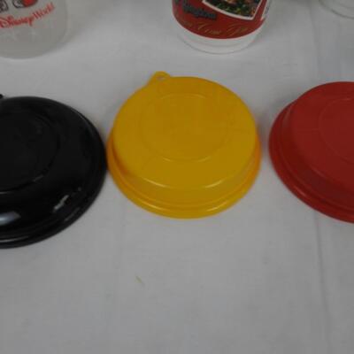 3 Disney Park Food Containers, 1 Disney Water Bottle