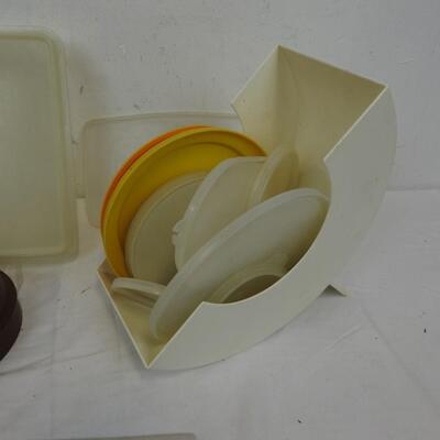 Tupperware Containers, Lids with a Lid Container, Vintage Collection