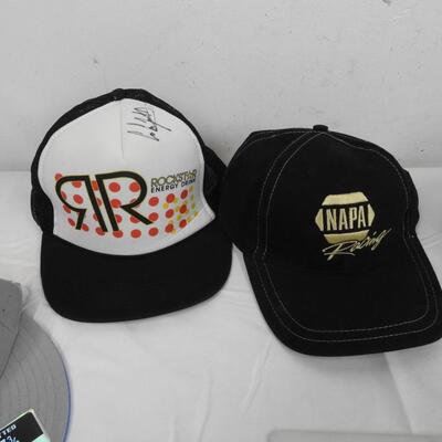 5 Ballcap Hats, 2 Monster Ford Nascar, Napa Racing, Rockstar Energy, Chargers
