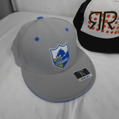 5 Ballcap Hats, 2 Monster Ford Nascar, Napa Racing, Rockstar Energy, Chargers