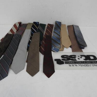 15 Ties Pierre Cardon, Egon Tengstenburg, Paco Rabanne, Wembly, Assorted Designs