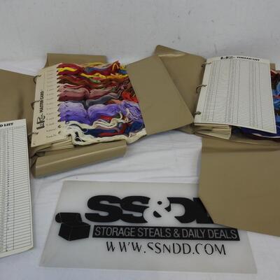 2 Lo Ran Cross Stitch/Embroidery Thread/Floss Binders