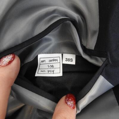 4 pc Men's Dress Clothing, 2 pc Gray Suit, Navy Jacket, Tan Jacket 38S & 40S
