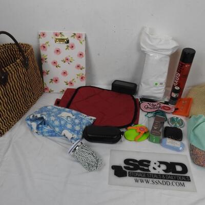 13+ Personal Care & Accessories: Woven Bag, Compact Mirrors, Hair Spray
