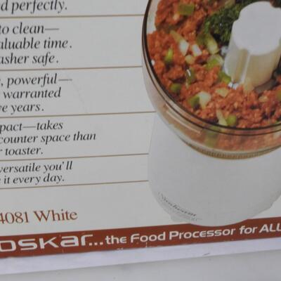 New Old Stock Sunbeam Oskar Food Processor, Open Box