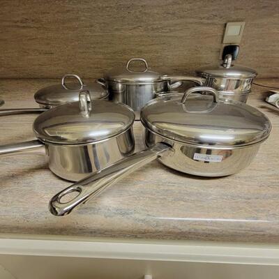 5 Stainless Steel Pots and pans