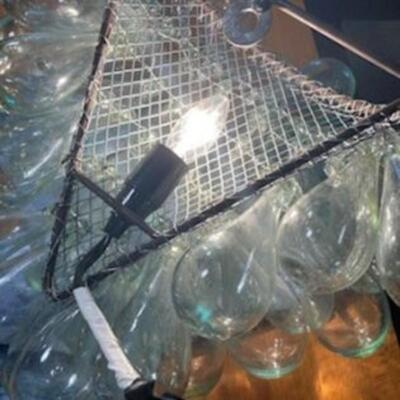 Set of 6 Fish Float Wall Sconces