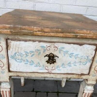 Handpainted Accent Table