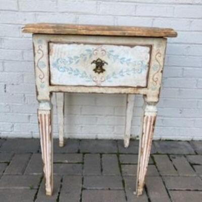 Handpainted Accent Table