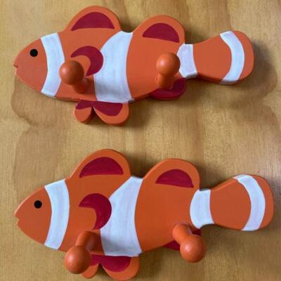 Basball shelf and Clownfish Robe Hooks