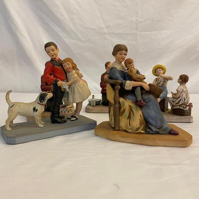Six Norman Rockwell Figurines W/Original Boxes (B-RG)