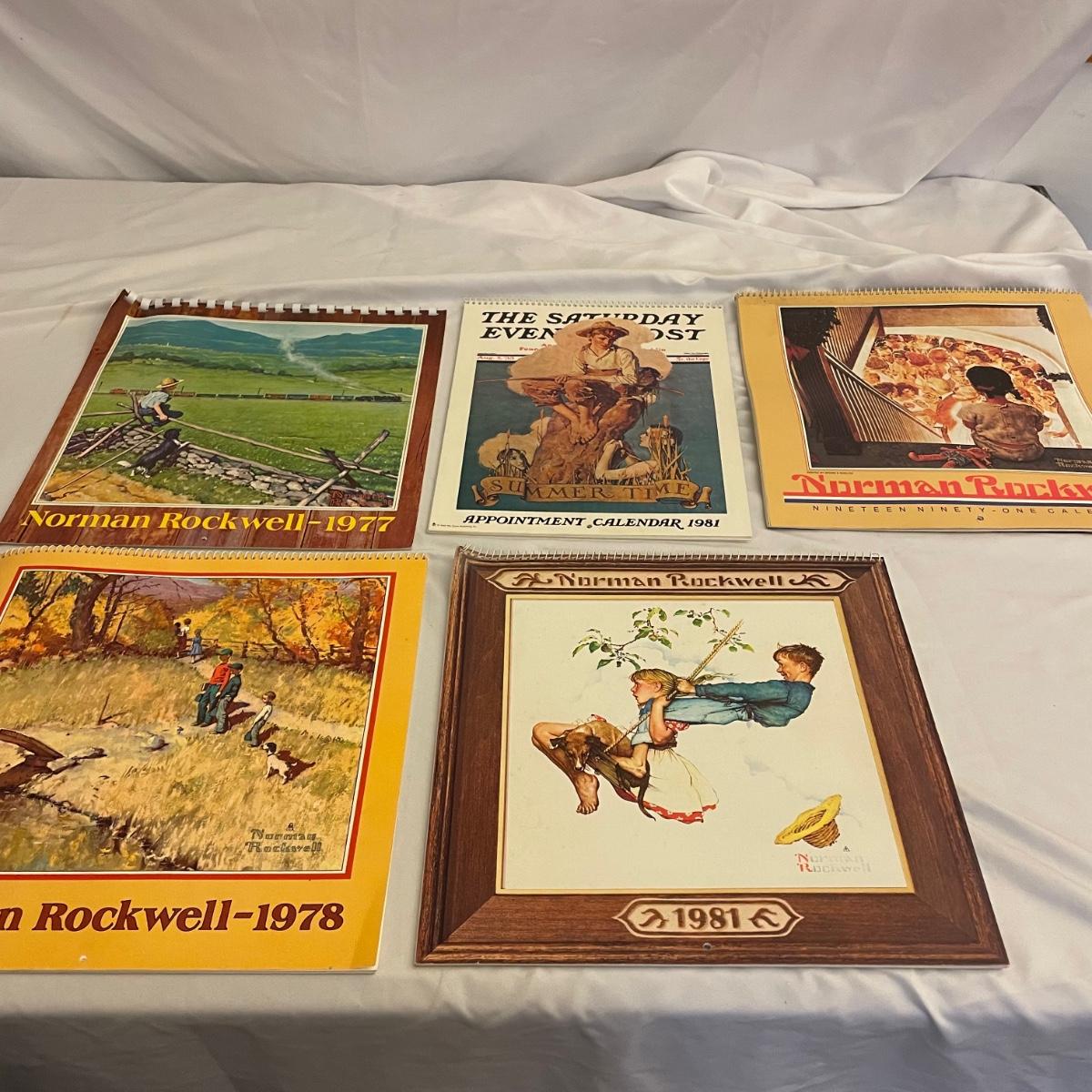 Norman Rockwell Books & Vintage Calendars (BRG)