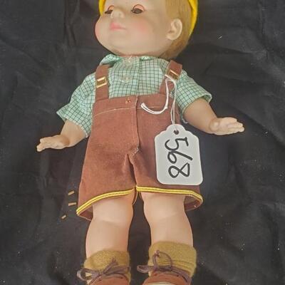 Boy Doll in overalls