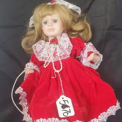 Doll in Red Dress