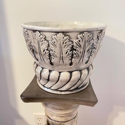 Capodimonte Porcelain Pedestal Stand w/ Planter (K - SS)