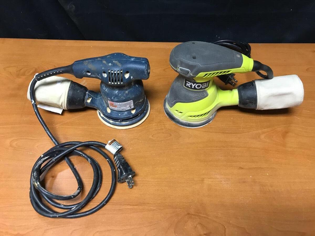 2 Ryobi Corded power rotary sanders