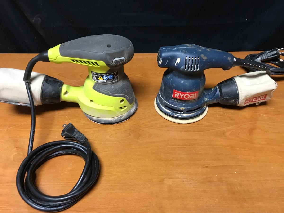 2 Ryobi Corded power rotary sanders
