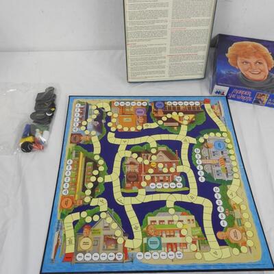 Murder She Wrote Board Game, Warren, 1985, Vintage, Complete, Largely Unpunched