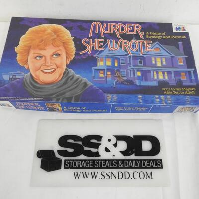 Murder She Wrote Board Game, Warren, 1985, Vintage, Complete, Largely Unpunched