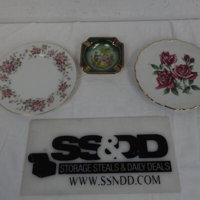 3 pc China Plates, Bavaria, Germany, Sanford China, Woldersbof