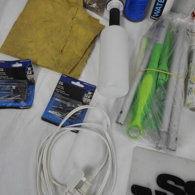 19 pc Home Improvement, Air Filter Oil, Swiffer, Screws, Hangers