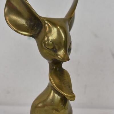 Brass Mouse Sculpture