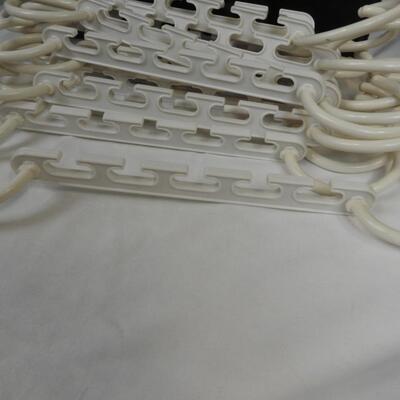 Lot of Hangers, Black Organizing Storage Bin