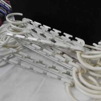 Lot of Hangers, Black Organizing Storage Bin